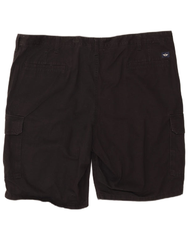DOCKERS Mens Cargo Shorts W42 2XL Black Cotton