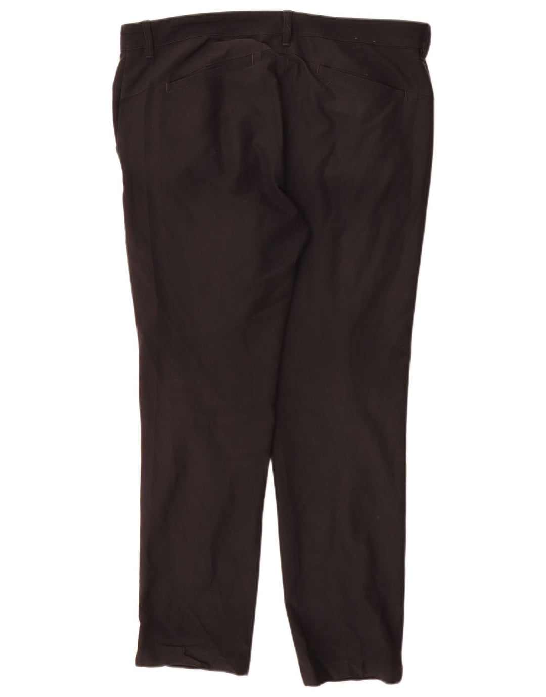 Adidas Womens Regular Chino Trousers W34 L30 Black Polyester