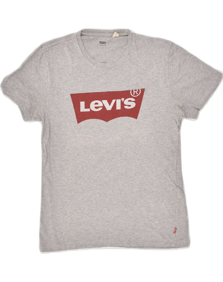 LEVI'S Mens Graphic T-Shirt Top Small Grey Cotton | Vintage Levi's | Thrift | Second-Hand Levi's | Used Clothing | Messina Hembry 
