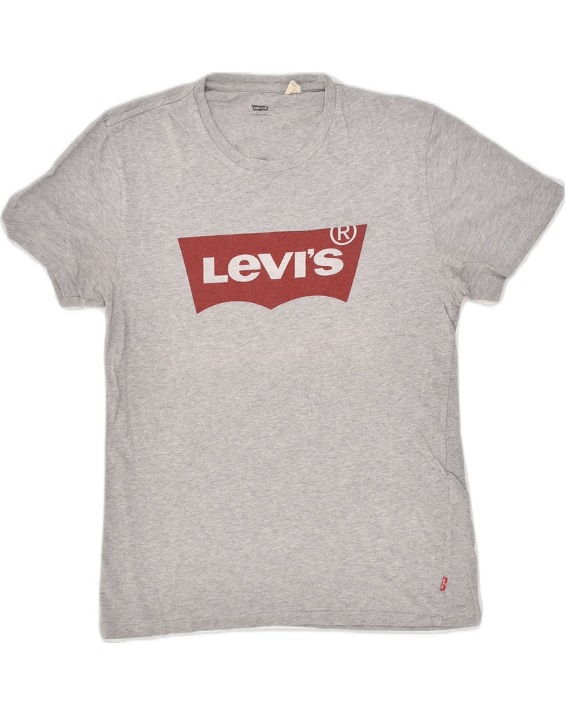 LEVI'S Mens Graphic T-Shirt Top Small Grey Cotton | Vintage Levi's | Thrift | Second-Hand Levi's | Used Clothing | Messina Hembry 