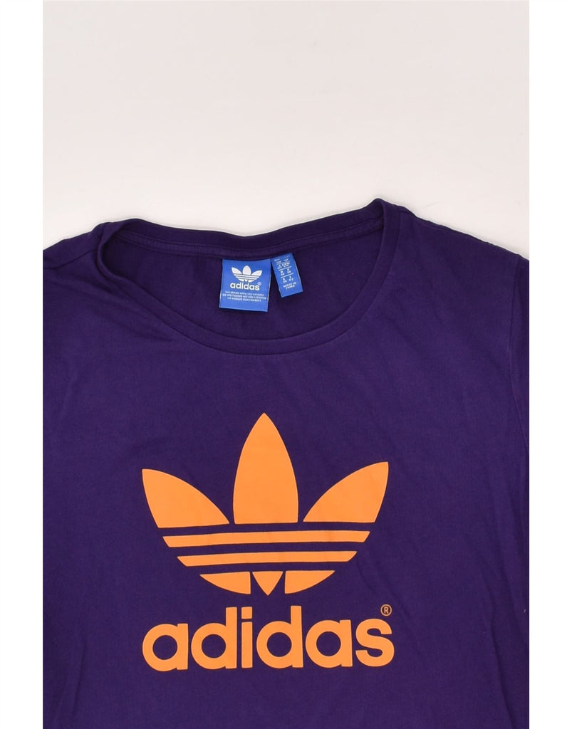 ADIDAS Womens Graphic T-Shirt Top UK 10 Small Purple | Vintage Adidas | Thrift | Second-Hand Adidas | Used Clothing | Messina Hembry 