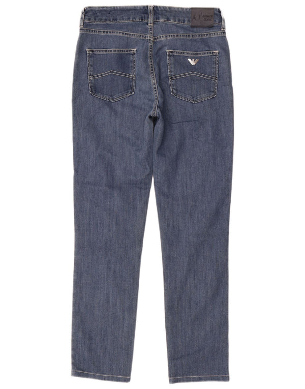 Armani Womens Slim Jeans W28 L28 Navy Blue Cotton