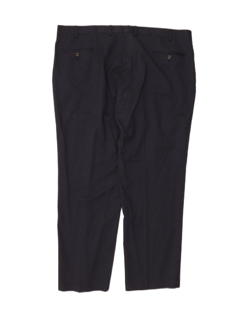 CHAPS Mens Straight Suit Trousers  W42 L30 Navy Blue Wool Vintage Chaps and Second-Hand Chaps from Messina Hembry 