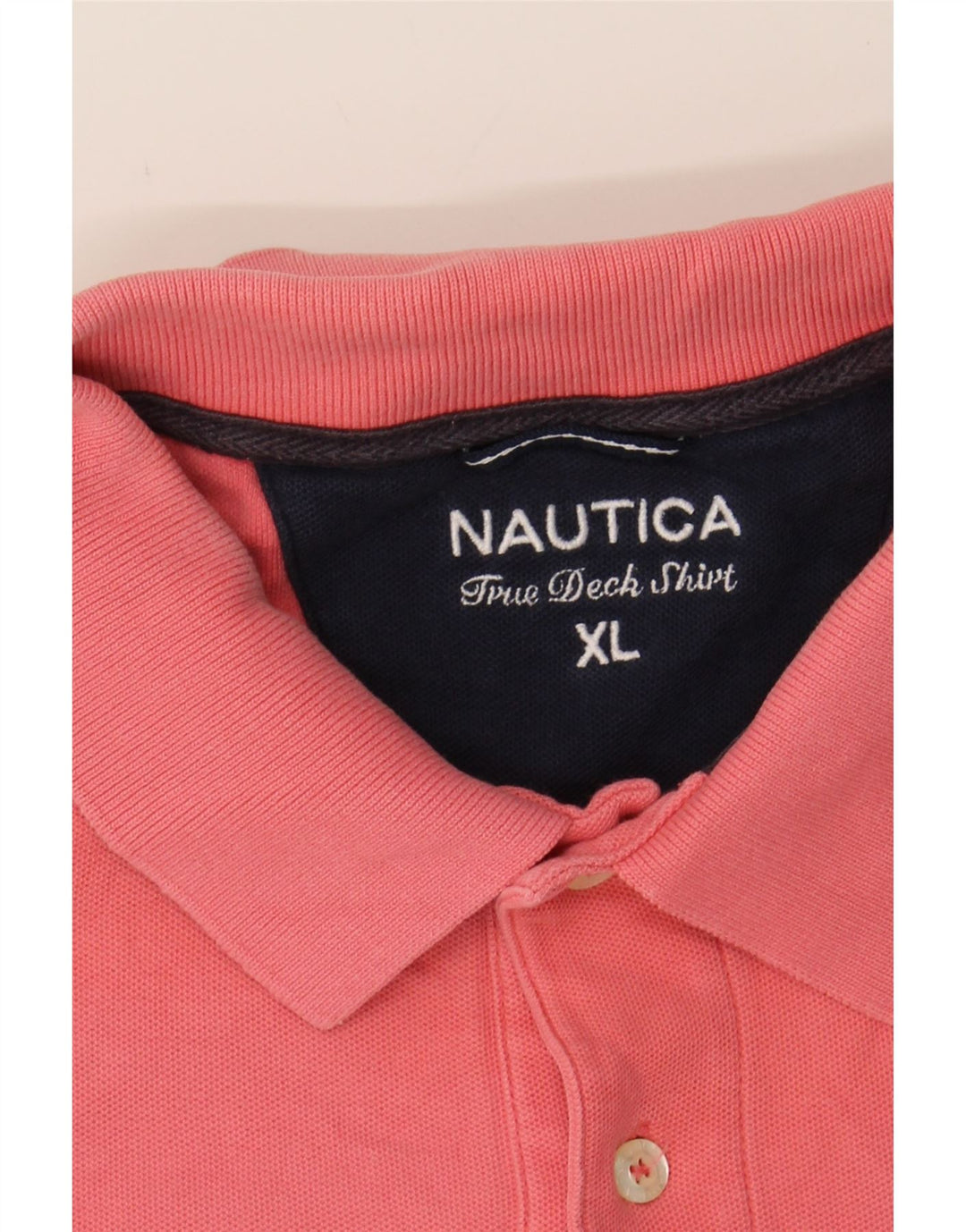 NAUTICA Mens Polo Shirt XL Pink Cotton Vintage Nautica and Second-Hand Nautica from Messina Hembry 