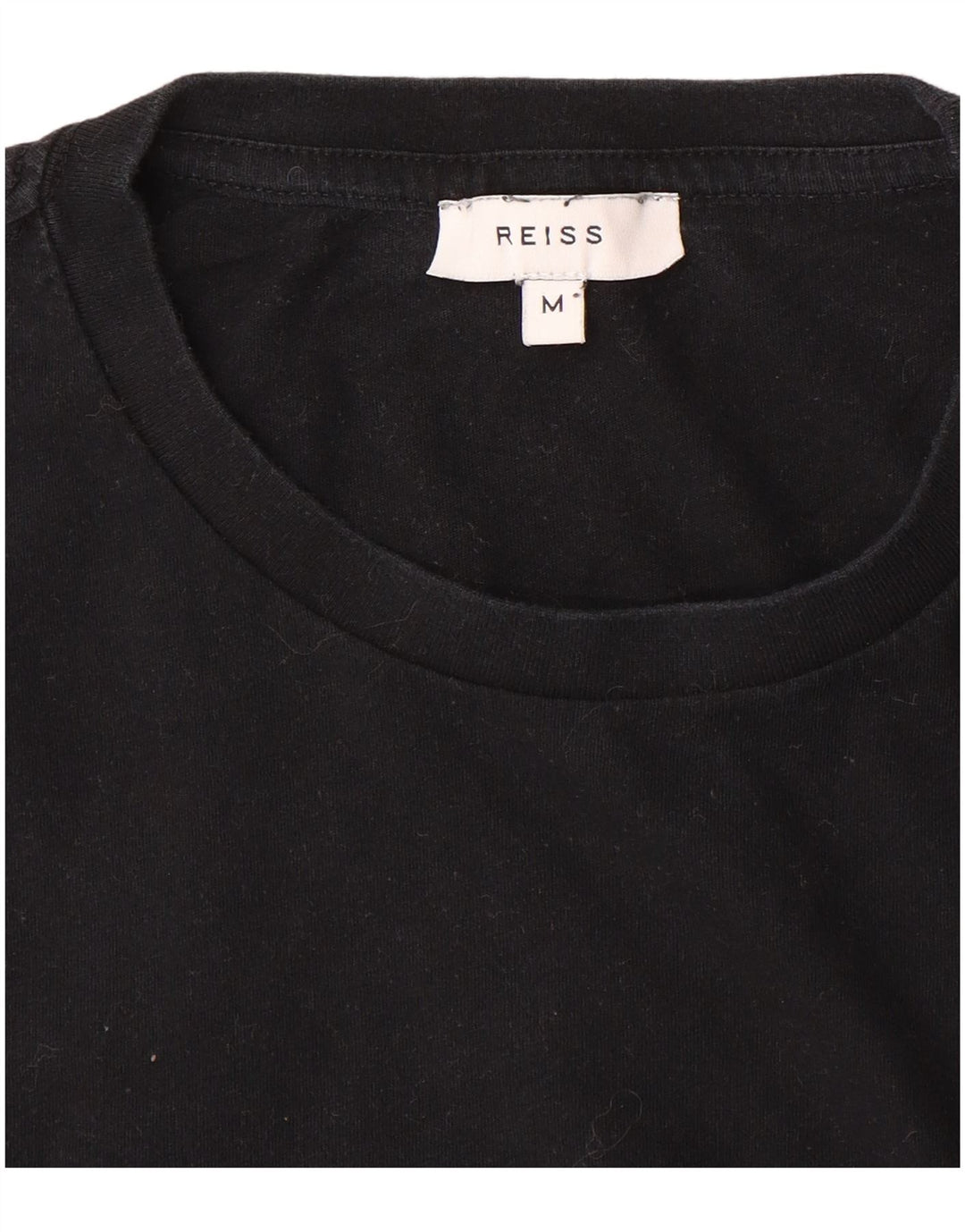 Reiss Mens T-Shirt Top Medium Black