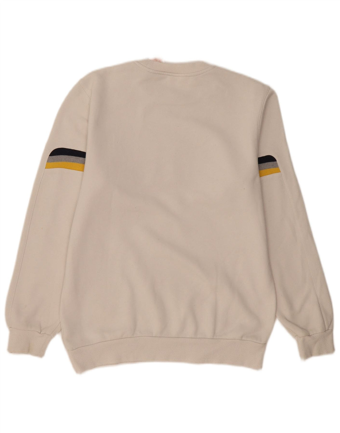 Adidas Womens Graphic Sweatshirt Jumper UK 14 Medium White Cotton