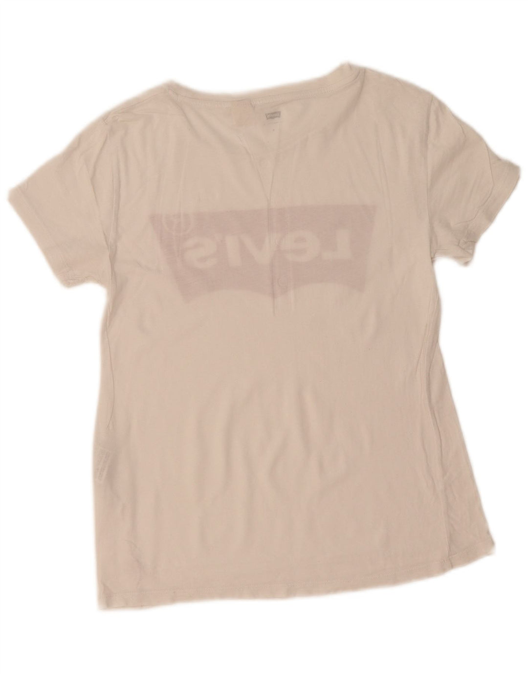 LEVI'S Womens Graphic T-Shirt Top UK 10 Small White