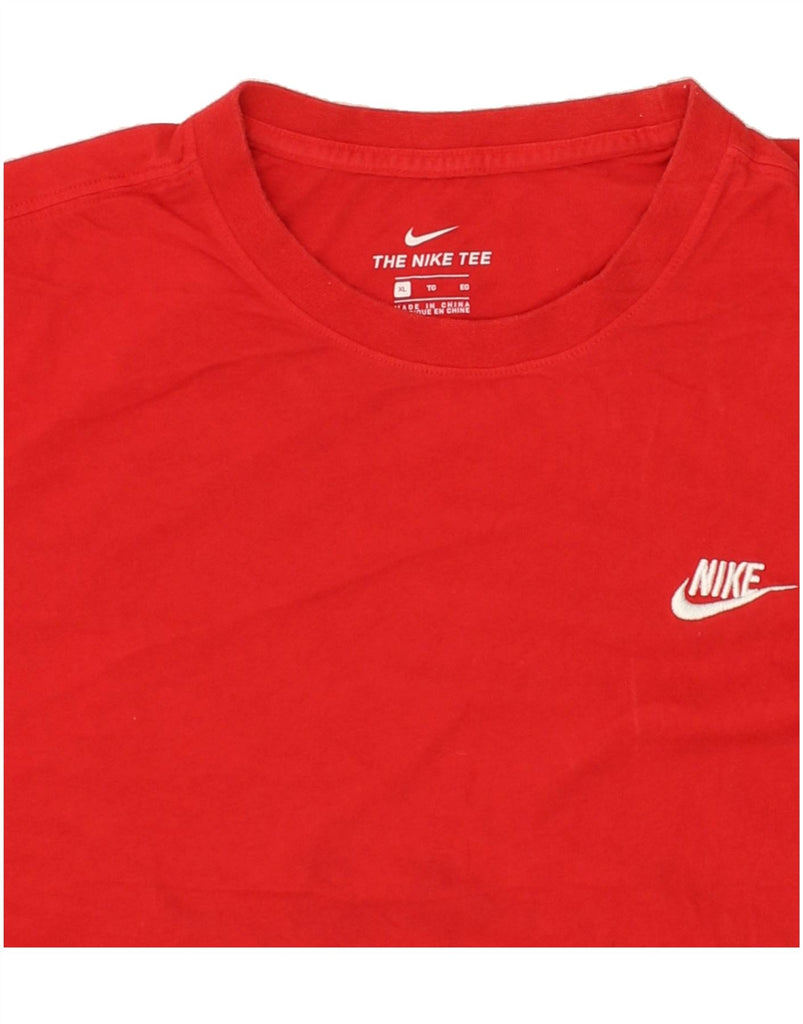 NIKE Mens T-Shirt Top XL Red | Vintage Nike | Thrift | Second-Hand Nike | Used Clothing | Messina Hembry 