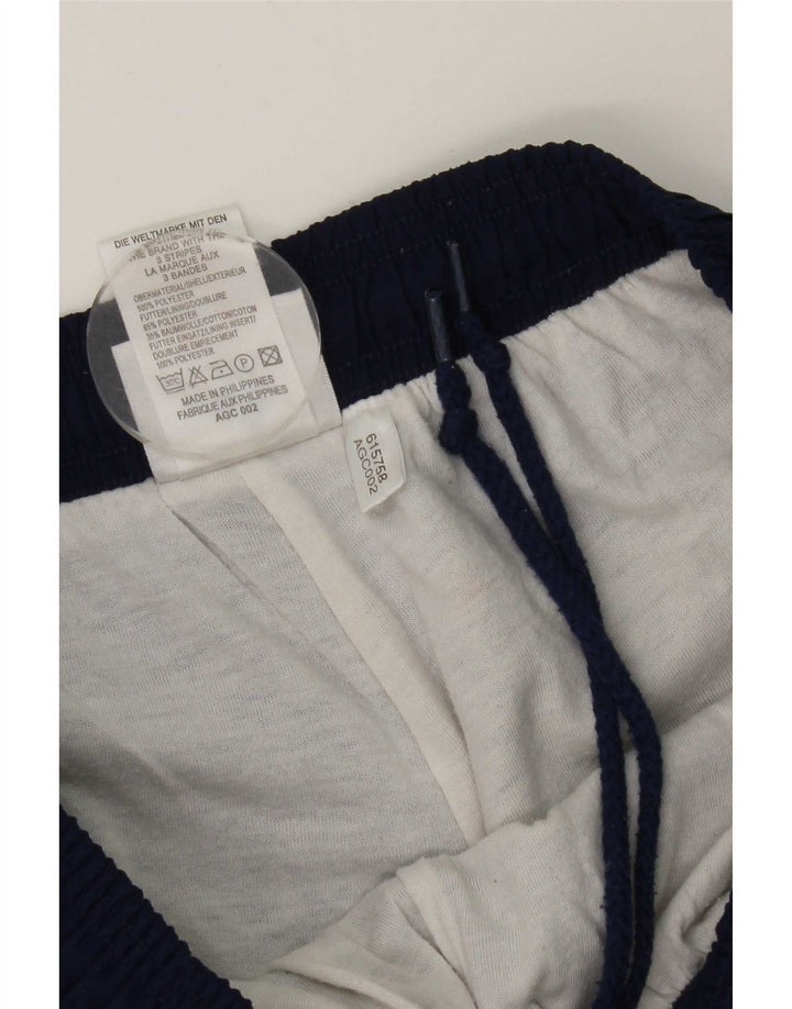 Adidas Mens Tracksuit Trousers Joggers Medium Navy Blue Polyester