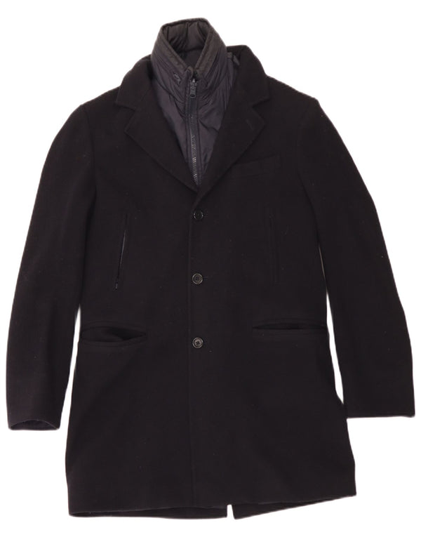 Fay Boys Overcoat 11-12 Years Navy Blue Wool