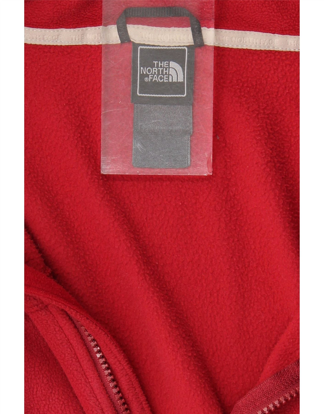 The North Face Mens Liner Fleece Jacket UK 38 Medium Red Polyester