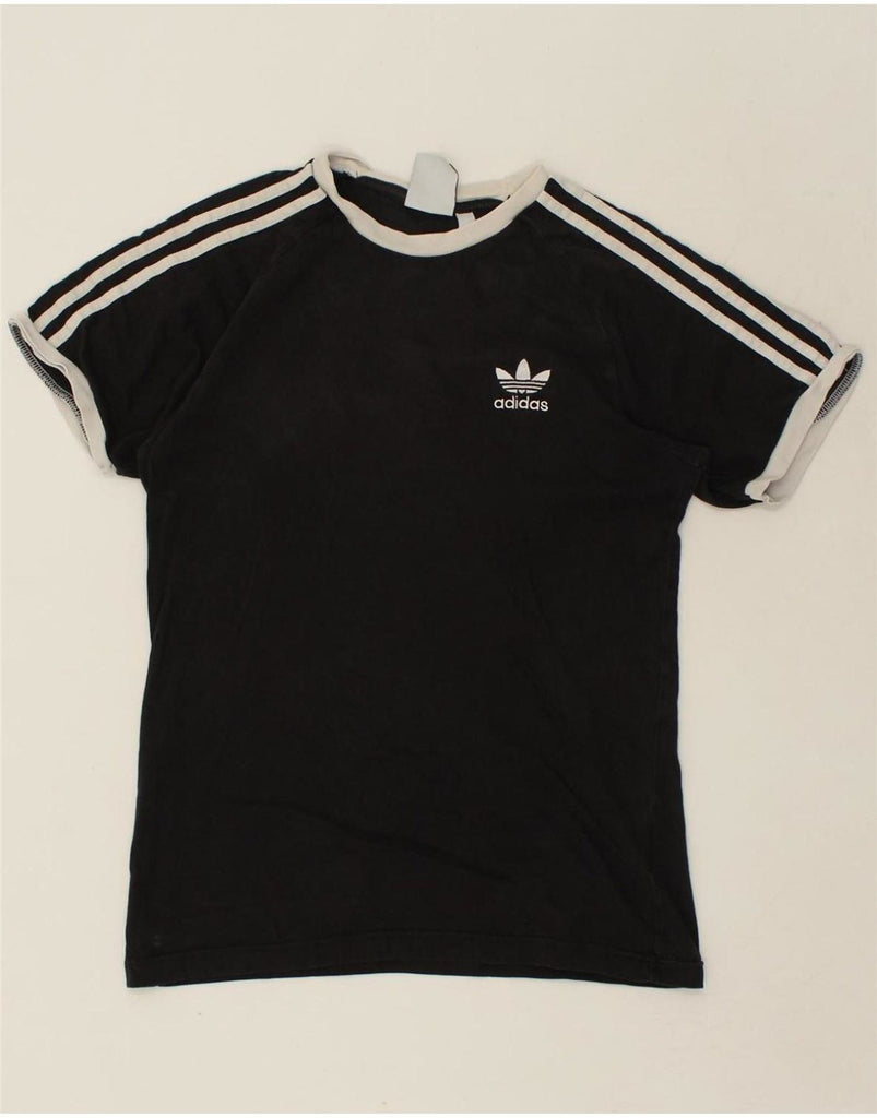 ADIDAS Mens T-Shirt Top Small Black Cotton Vintage Adidas and Second-Hand Adidas from Messina Hembry 