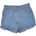 VINTAGE Womens Denim Shorts UK 14 Medium W28 Blue Cotton | Vintage Vintage | Thrift | Second-Hand Vintage | Used Clothing | Messina Hembry 