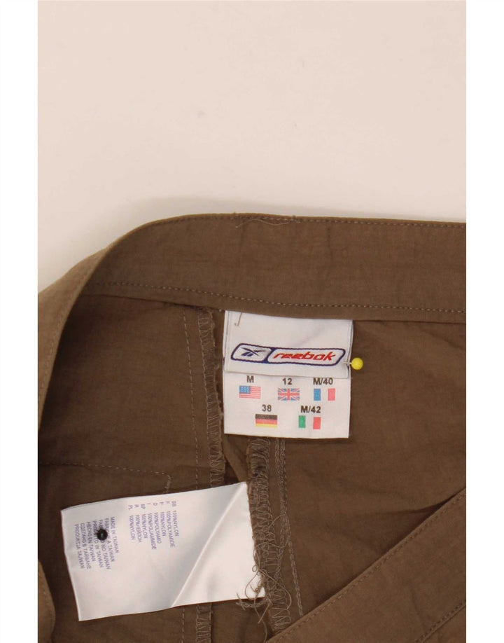 Reebok Womens Hiking Shorts UK 12 Medium W28 Brown Polyamide