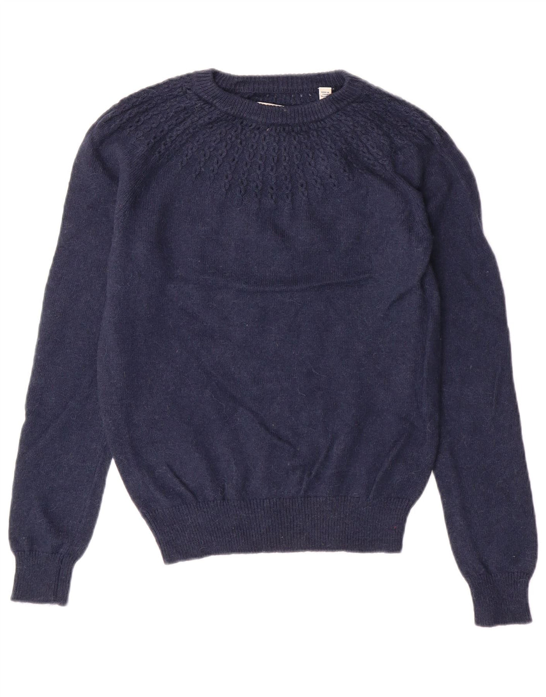 JACK WILLS Womens Crew Neck Jumper Sweater UK 10 Small  Navy Blue