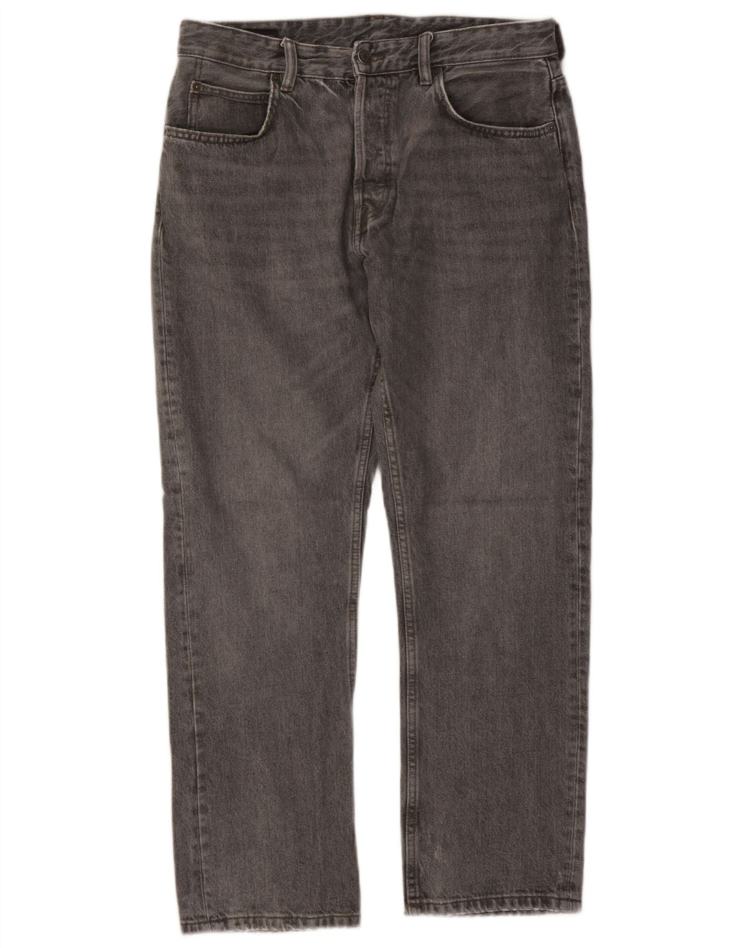 ZARA Mens Straight Jeans EU 42 Large W32 L29 Grey