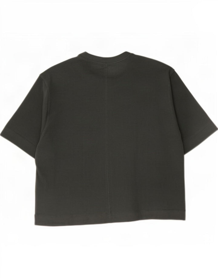 Calvin Klein Womens T-Shirt Top UK 14 Medium Grey Cotton