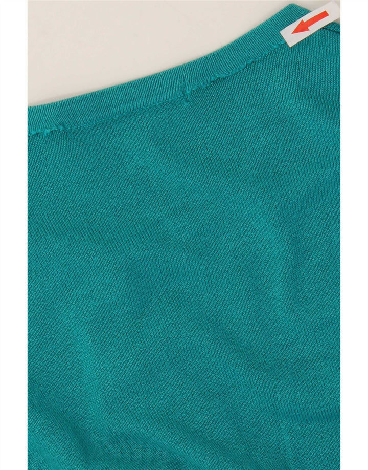 Marks & Spencer Womens Cardigan Sweater UK 10 Small Blue Viscose