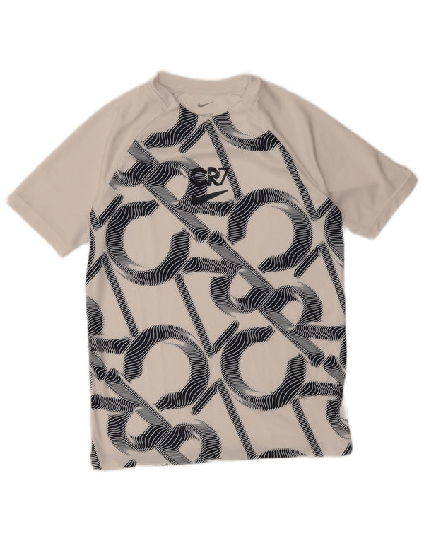 Nike Boys Dri Fit Graphic T-Shirt Top 13-14 Years XL White