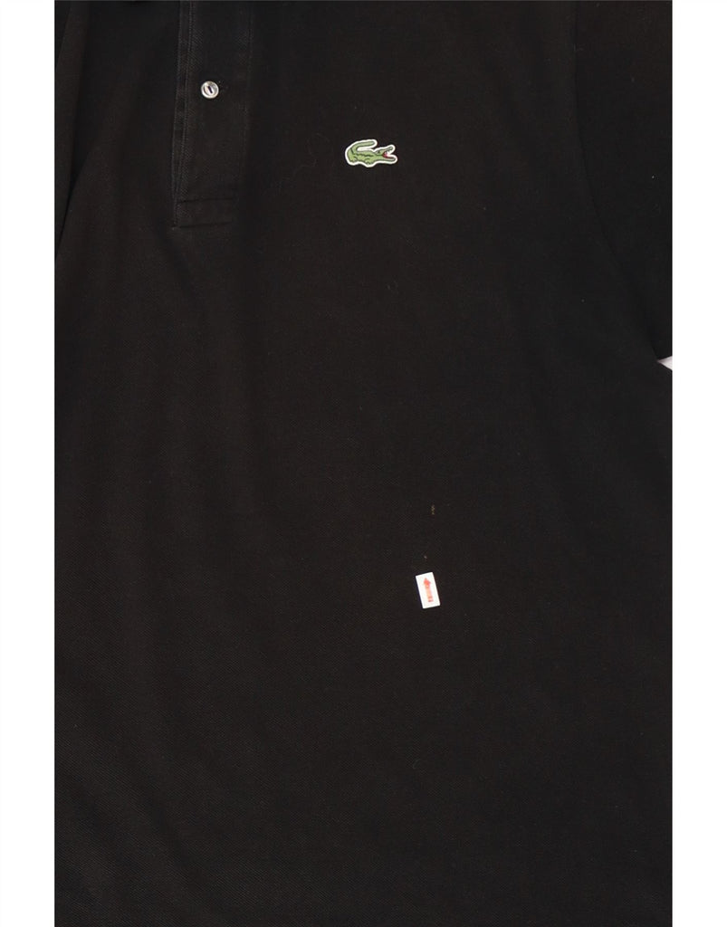 LACOSTE Mens Polo Shirt Size 6 XL Black Cotton Vintage Lacoste and Second-Hand Lacoste from Messina Hembry 