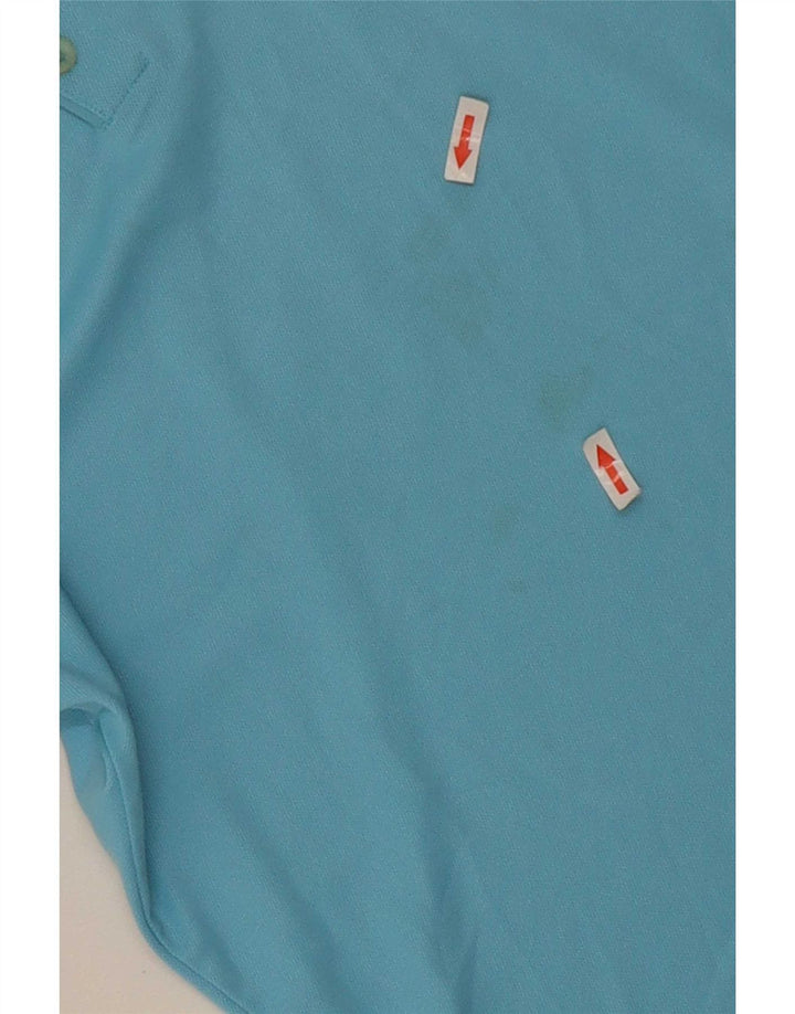 Nike Boys Polo Shirt 12-13 Years Large Blue Polyester Sports