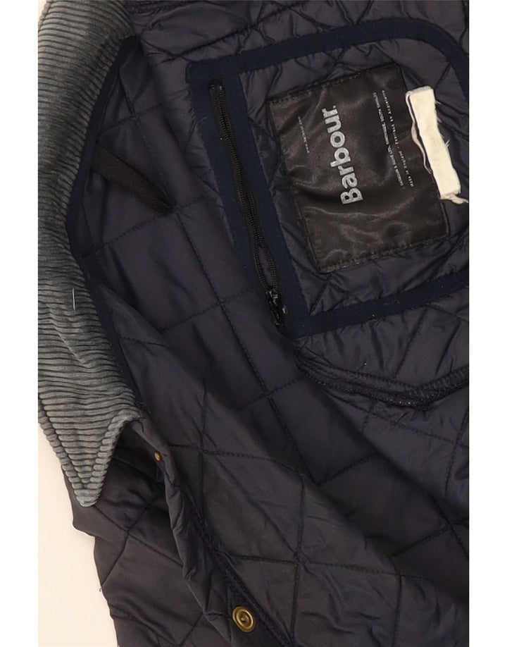 Barbour Boys Quilted Jacket 4-5 Years Navy Blue Classic