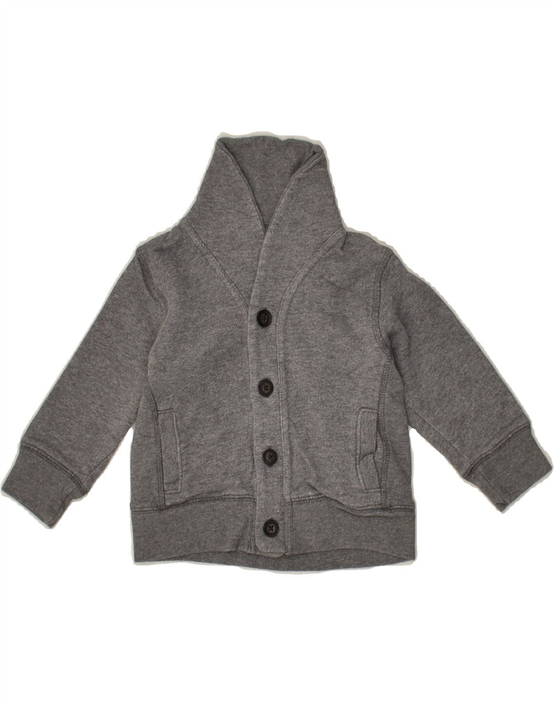 OSH KOSH Baby Boys Cardigan Sweater 12-18 Months Grey Cotton | Vintage Osh Kosh | Thrift | Second-Hand Osh Kosh | Used Clothing | Messina Hembry 