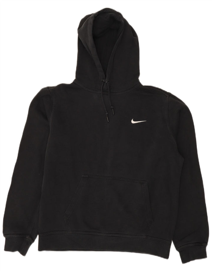 Nike Mens Hoodie Jumper Medium Black Cotton