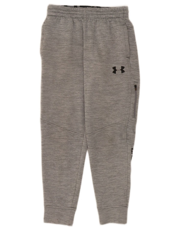 Under Armour Boys Graphic Tracksuit Trousers Joggers 9-10 Years Medium Grey
