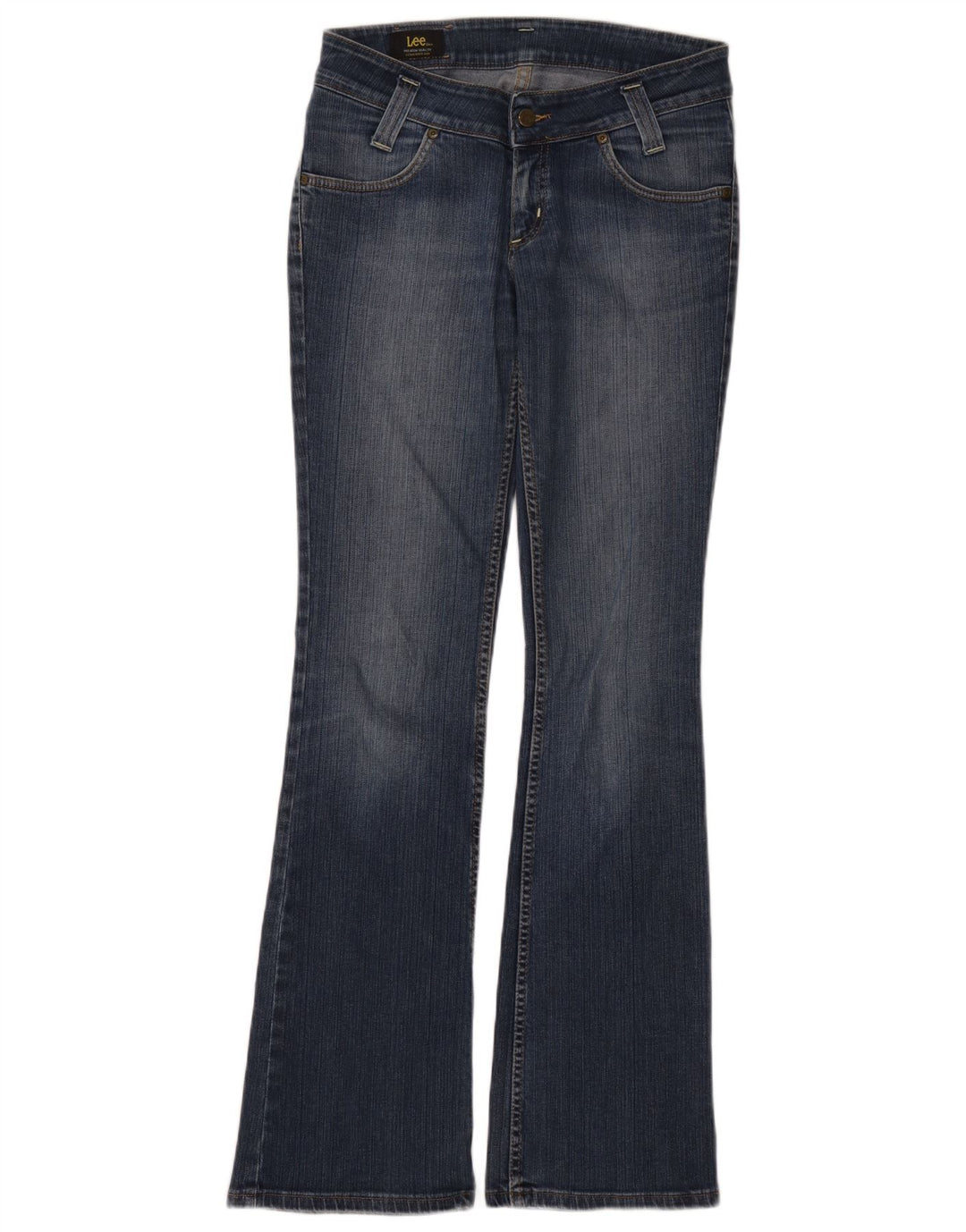 Lee Womens Leola Flared Jeans W30 L35 Blue Cotton