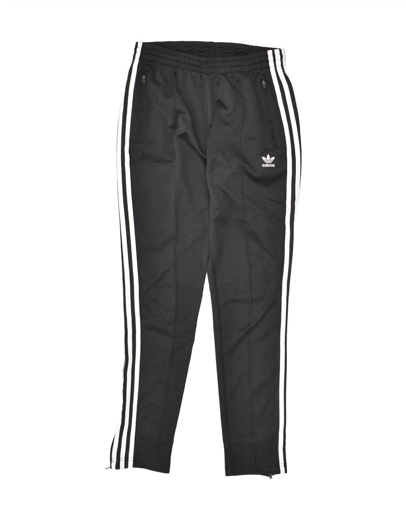 ADIDAS Womens Tracksuit Trousers UK 10 Small Black Cotton | Vintage Adidas | Thrift | Second-Hand Adidas | Used Clothing | Messina Hembry 