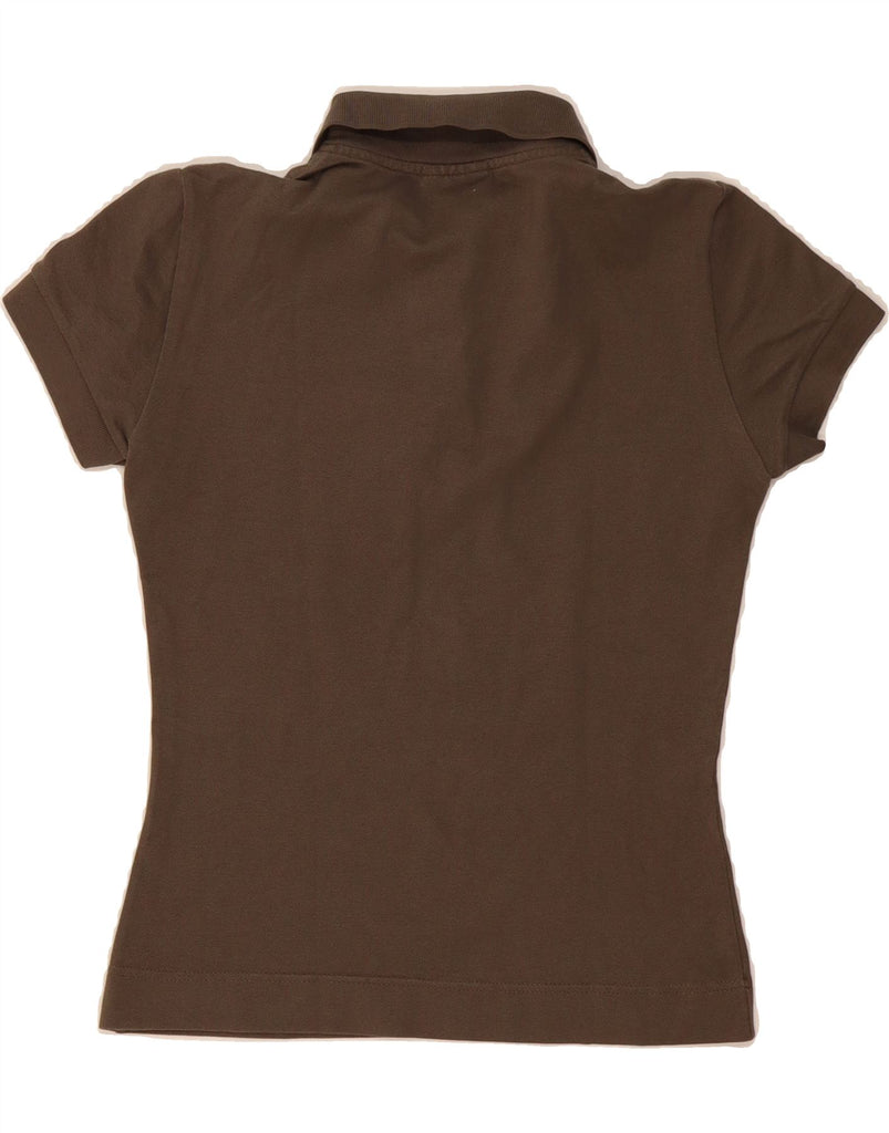 LACOSTE Womens Polo Shirt Size 36 Small Brown Cotton Vintage Lacoste and Second-Hand Lacoste from Messina Hembry 