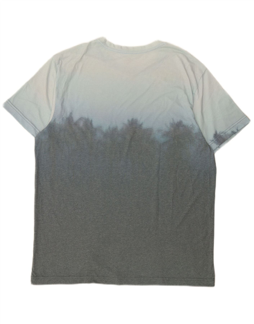 Hurley Mens T-Shirt Top Large Blue Colourblock Polyester