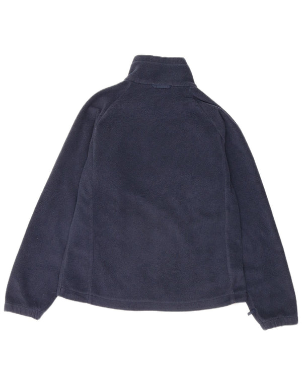 Columbia Womens Fleece Jacket UK 14 Medium Navy Blue
