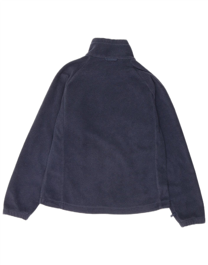 Columbia Womens Fleece Jacket UK 14 Medium Navy Blue