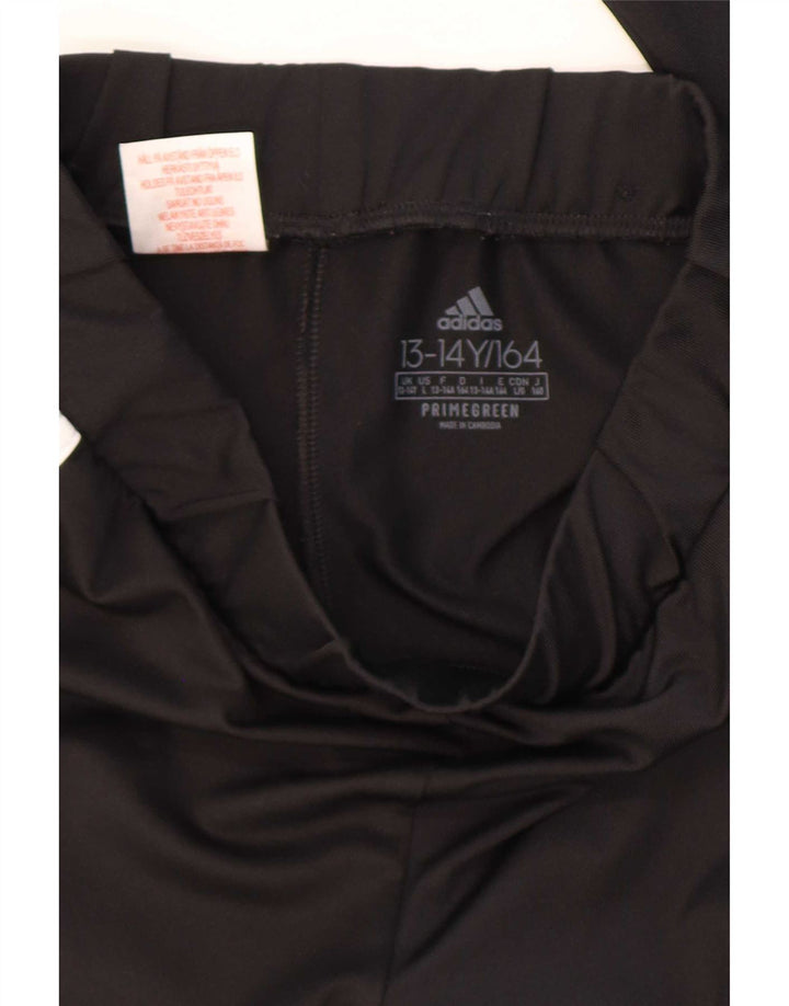 Adidas Boys Aeroready Leggings 13-14 Years Black Polyester