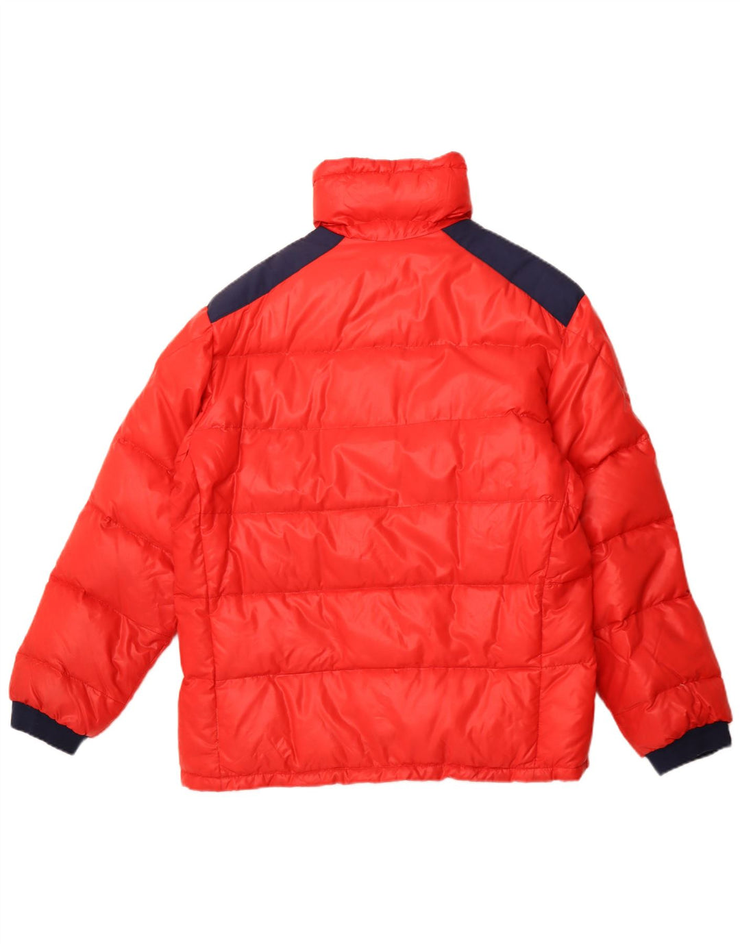 VINTAGE Mens Padded Jacket UK 40 Large Red Colourblock Polyamide
