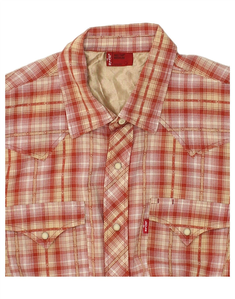 LEVI'S Mens Shirt Medium Red Check Cotton | Vintage Levi's | Thrift | Second-Hand Levi's | Used Clothing | Messina Hembry 