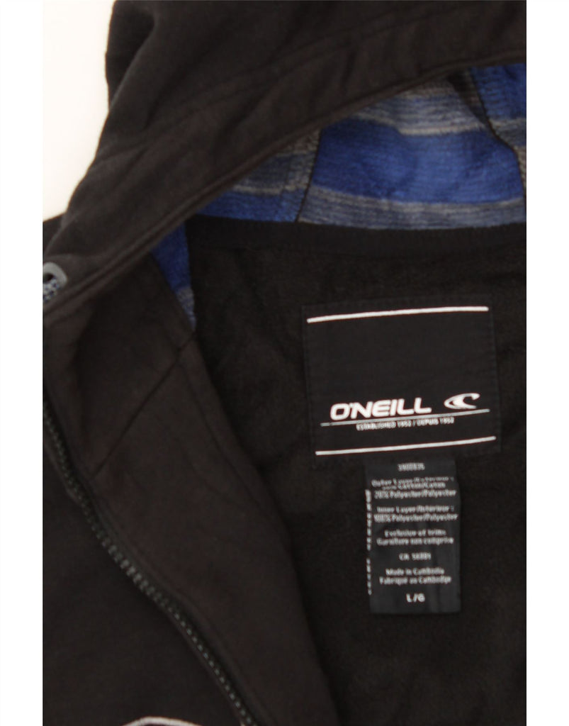 O'NEILL Mens Graphic Zip Hoodie Sweater Large Black Cotton Vintage O'Neill and Second-Hand O'Neill from Messina Hembry 