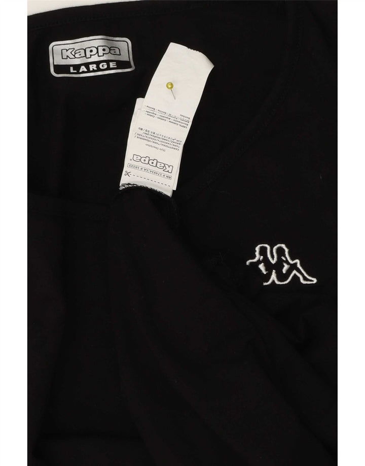 Kappa Mens Vest Top Large Black Cotton