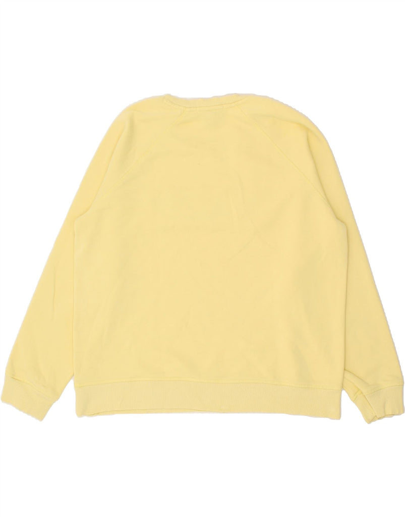 GANT Womens Graphic Sweatshirt Jumper UK 20 2XL Yellow Cotton | Vintage Gant | Thrift | Second-Hand Gant | Used Clothing | Messina Hembry 