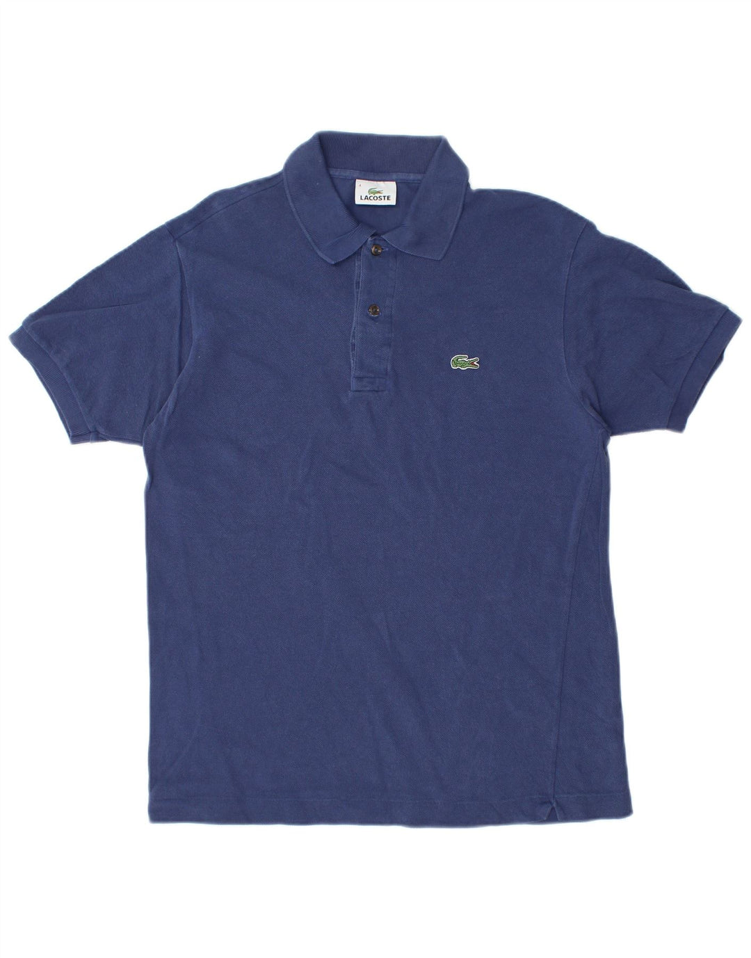 LACOSTE Mens Polo Shirt Size 4 Medium Navy Blue Cotton