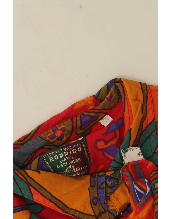 Rodrigo Mens Short Sleeve Shirt Size 41/16 Large Multicoloured Geometric