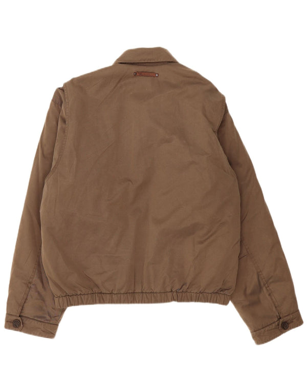 Marlboro Classics Mens Padded Jacket IT 50 Large Beige Cotton