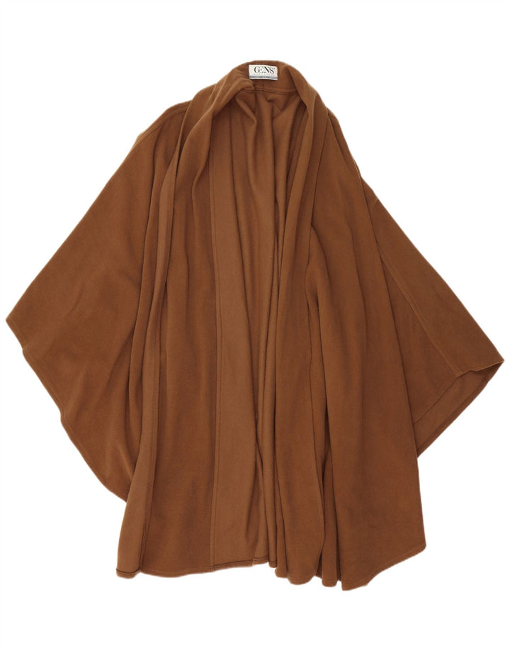 Vintage Womens Poncho Coat One Size Brown Wool