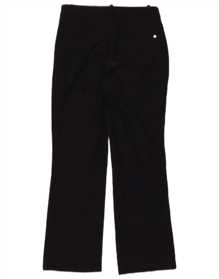 Massimo Dutti Womens Bootcut Chino Trousers 2XS W24 L25 Black