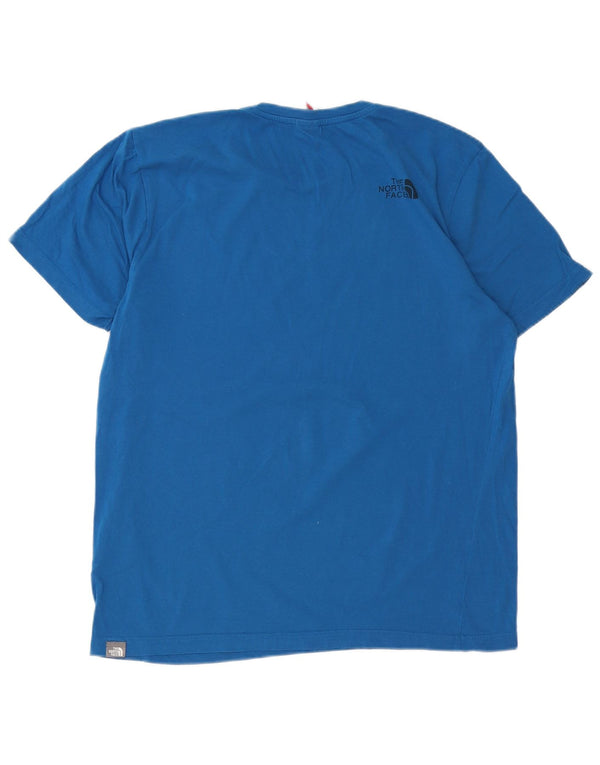 THE NORTH FACE Mens T-Shirt Top Large Blue Cotton