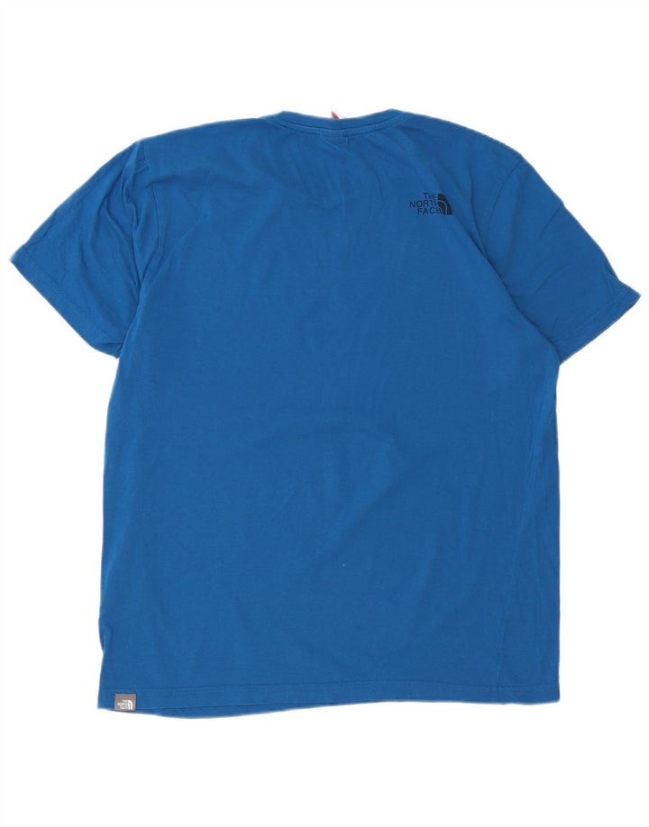 THE NORTH FACE Mens T-Shirt Top Large Blue Cotton