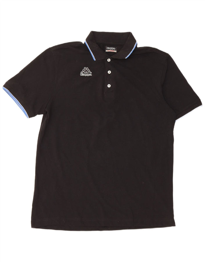 Kappa Mens Polo Shirt XL Black Cotton