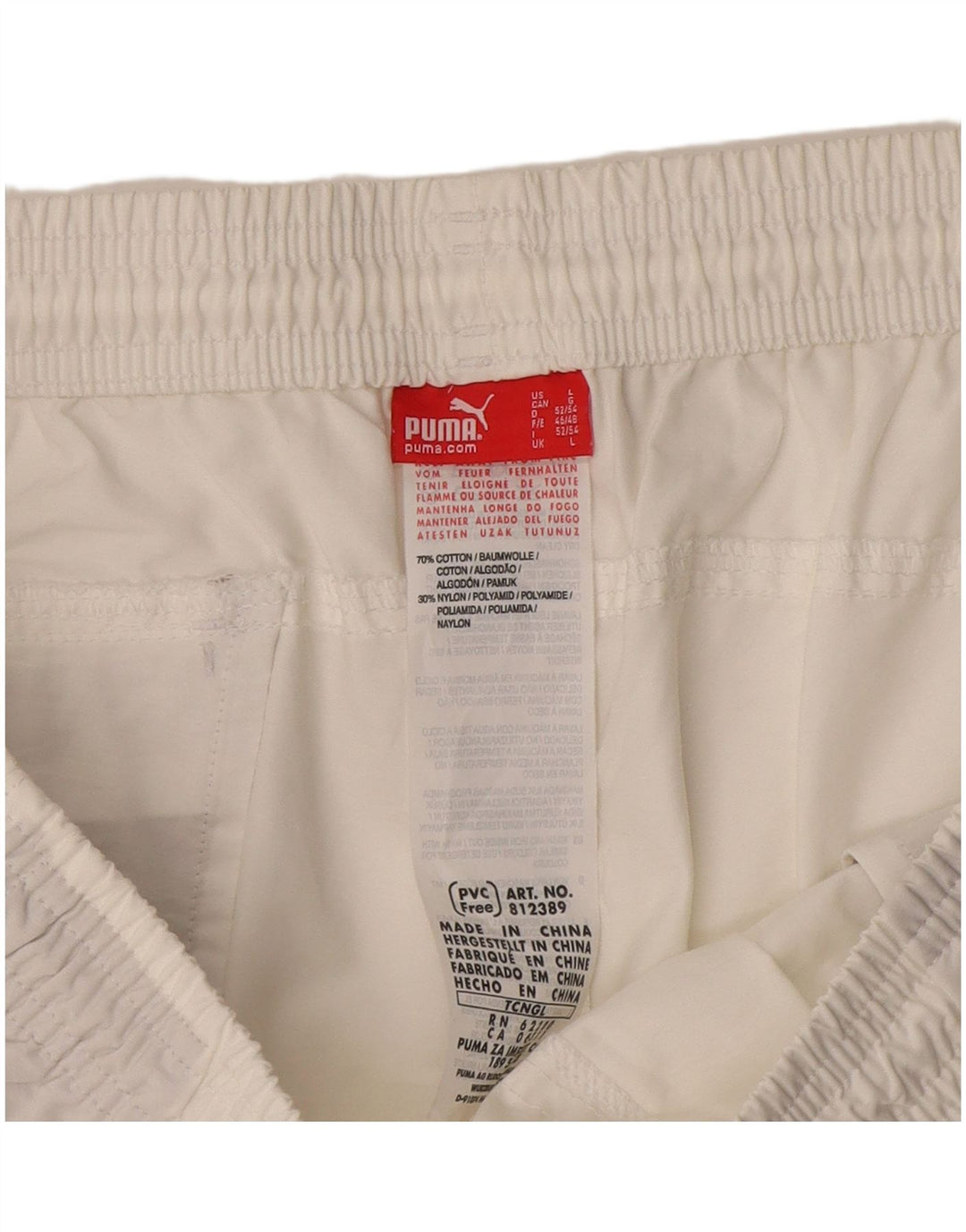 Puma Mens Sport Shorts Large  White Cotton